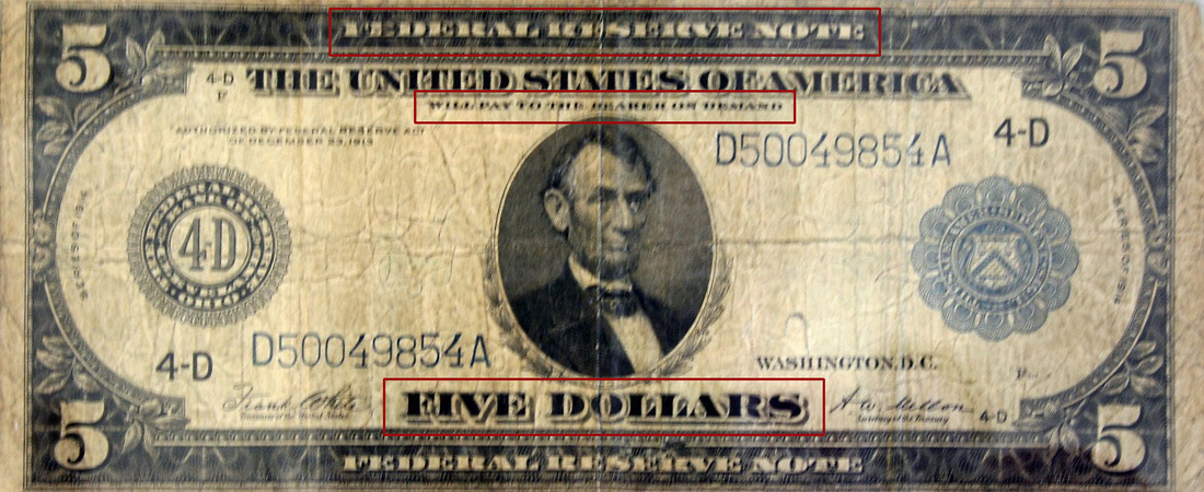 1913 $5 Bill
