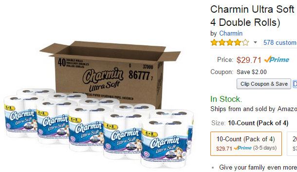 Charmin on Amazon