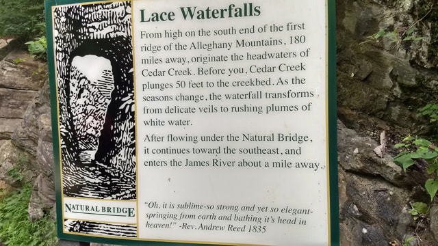 Lace Waterfalls Sign